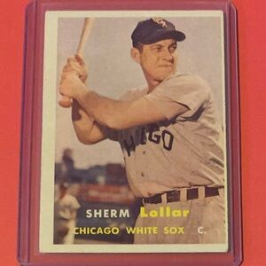 Sherm Lollar #23 1957 Topps Baseball Trading Card